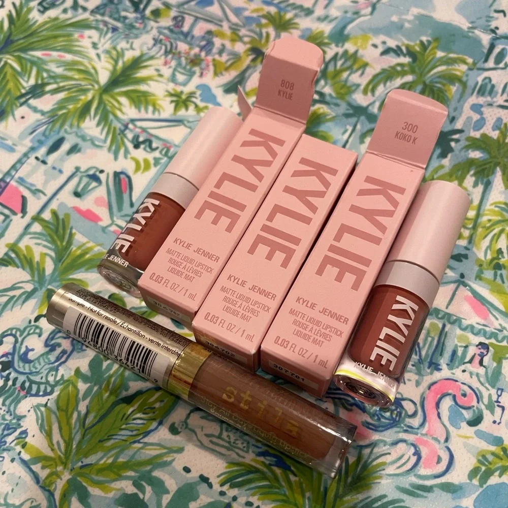 Kylie Cosmetics Matte Liquid Lipstick and Stila Lipstick Bundle Lot of 4 NEW
